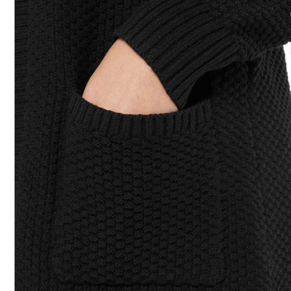 Gap Black Open-Front Cardigan Sweater - Picture 3 of 7